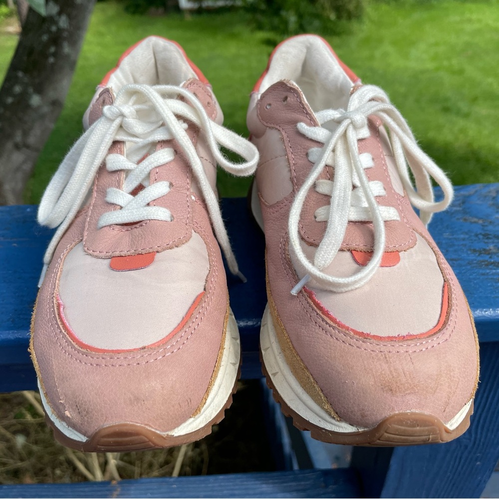 Pink Madewell kickoff trainer sneakers